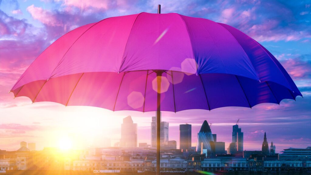 Umbrella of benefits working with a marketing agency